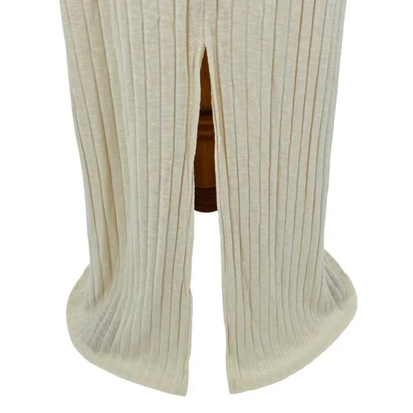 NWOT Free People Knit Co-Ord Top Maxi Skirt Set | Coastal Soft Girl Minimalist L - Picture 11 of 16